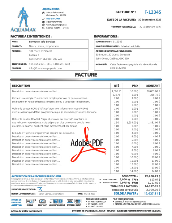 PDF | FACTURE | # P-M5SE04-1